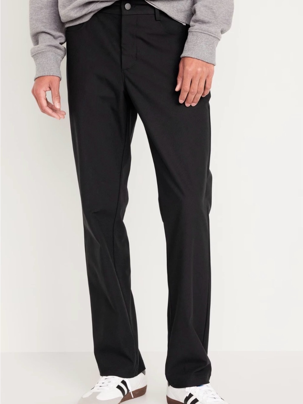 Old Navy Straight Tech Hybrid Pants Mens 42X30 Black 4 Way Stretch NEW WITH TAGS